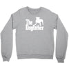 the dogfather  nerd retro der pate godfather fun Crewneck Sweatshirt