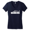 the walking dead horror zombie Women's V-Neck T-Shirt