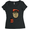 the big b Women's Triblend Scoop T-shirt