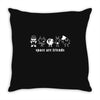 space are friends Throw Pillow