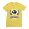 vintage quality without compromise 1973 aged to perfection Ladies Fitted T-Shirt