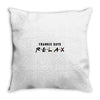 Frankie Says Relax Throw Pillow