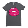 lips shiny Ladies Fitted T-Shirt
