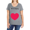 We're Hungry with Heart Ladies Curvy T-Shirt
