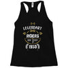 legendary riders are born in 1950 Racerback Tank