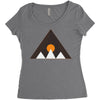 sun treenity Women's Triblend Scoop T-shirt