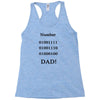 number one dad funny t shirt binary nerd geek tee s 3xl Racerback Tank