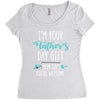 i'm your father's day gift mom says you're welcome Women's Triblend Scoop T-shirt