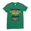 I Never Dreamed I'd Grow Up To Be A Super Cool Mom Of A Freaking Aweso Ladies Fitted T-Shirt