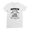 i love the world i will never stop exploring Ladies Fitted T-Shirt