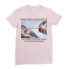 Michelangelo Creation of Adam Ladies Fitted T-Shirt