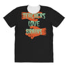 teachers love brains All Over Women's T-shirt