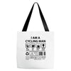 clyling man Tote Bags