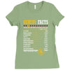 Gemini Facts Servings Per Container Ladies Fitted T-Shirt