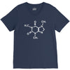caffeine molecule gamer nerd geek science funny V-Neck Tee