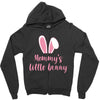 Mommy's Little Bunny Easter Themed Zipper Hoodie