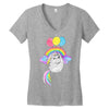 Pusheen the Cat Flying Women's V-Neck T-Shirt