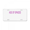 ass of spades License Plate