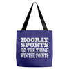hooray sports win points Tote Bags