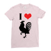 i love cock Ladies Fitted T-Shirt