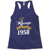 kings are born in 1958 Racerback Tank