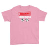 warning i kick balls Youth Tee