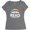 read you dumb fuck Women's Triblend Scoop T-shirt