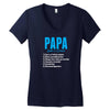 Papa Noun Definition Women's V-Neck T-Shirt