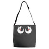 rude christmas pudding Adjustable Strap Totes