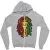 new! men's rasta vibe lion Zipper Hoodie