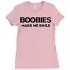 boobies make me smile Ladies Fitted T-Shirt