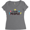 I Hate People Women's Triblend Scoop T-shirt