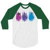 Colorful Cats 3/4 Sleeve Shirt