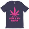 Support Breast Cancer Awareness With A Pink Cannabis Leaf T-Shirt