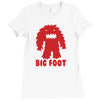 big foot Ladies Fitted T-Shirt