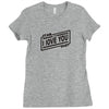 i love you stardust Ladies Fitted T-Shirt