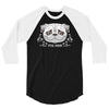 pug mom sugar skull 3/4 Sleeve Shirt