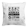 Born In December Throw Pillow