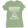 warning does not play well with others Ladies Fitted T-Shirt