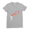 banksy headshot butterfly Ladies Fitted T-Shirt