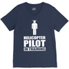 helicopter pilot in training V-Neck Tee