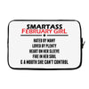 Smartass February Girl Laptop sleeve