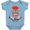 skull meat Baby Onesie