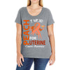 I Wear Peach For Uterine Cancer Awareness Ladies Curvy T-Shirt