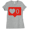 no love notification Ladies Fitted T-Shirt