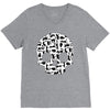 cat skull V-Neck Tee