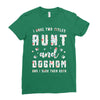 i have two titles aunt and dogmom and i rock them both Ladies Fitted T-Shirt