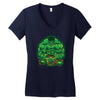 hulk and yoda long sleeve Women's V-Neck T-Shirt
