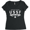 United States Ussf Space Force Women's Triblend Scoop T-shirt