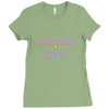 electro city Ladies Fitted T-Shirt